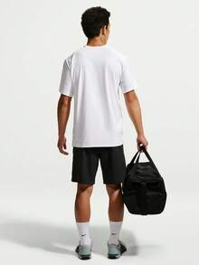 Nike Men's AS M NK DF UV HYVERSE TOP FLD Short Sleeve Knit Collarless T-Shirt TIM3596-100 - White - View 5