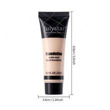 Julystar 6-Color Matte Hydrating Foundation | Full Coverage Long-Lasting Liquid Foundation, Natural Smooth Finish, Buildable Medium-To-Full Coverage, Oil-Control Face Makeup, Travel Size Cosmetic, Gift For Women - MultiWarna - View 10