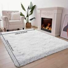 1 buah Karpet Kamar Tidur, Karpet Putih Lembut dan Mewah, Ukuran Besar dan Nyaman untuk Ruang Tamu, Dekorasi Rumah Anak yang Estetis, Dekorasi Ruangan - Putih - View 14