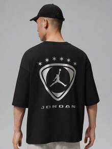Jordan 男款 AS BRK FC OVSZ GFX SS CRW 短袖 T-shirt 針織無領短版 TIO0011-010 - 黑色 - 查看 2