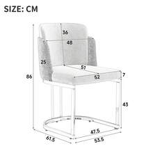 Dining Chairs Grey - Modern Style Comfortable - Grey - View 7