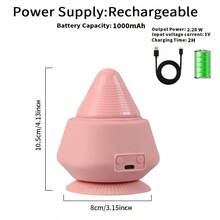 Mini masseur rechargeable, appareil de massage mains libres pouvant adhérer aux murs et aux sols, convient pour un massage du corps entier, excellent cadeau - Multicolore - Voir 8