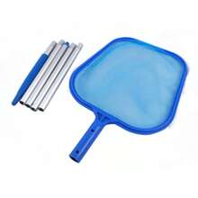 1pc Pool Cleaning Net, Pool Rake And Deep Pool Skimmer Net, Dense Mesh, Detachable Pole, Suitable For Cleaning Swimming Pools, Fish Ponds, Hot Tubs, Spa Tubs And Fountains, Standard Pole - Encrypted Fishing Net - View 8