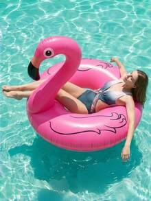 1PC Swimming Ring PVC Inflatable Flamingo Swimming Ring Adult Large Water Life Raft Seat Ring - Multicolor - View 3