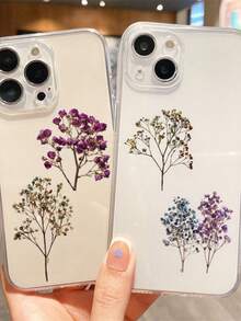 50pcs Vintage Dried Flower Transparent PET Creative Graffiti Stickers For Luggage, Water Bottle, Skateboard And More - A - View 5