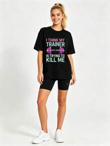 Women T-Shirts - 黑色 - 查看 7