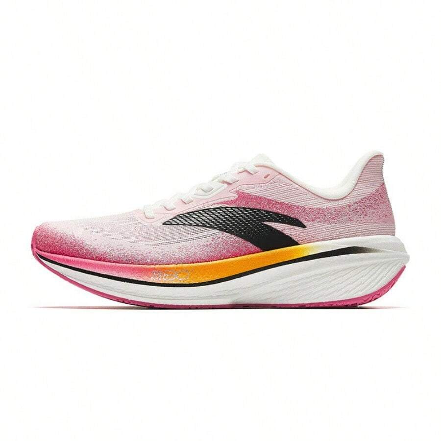 Anta Zone 2 Heart Rate 80 Professional Cushioning Running Shoes Men's Summer New Breathable Sports Shoes - Paper White/Fluorescent Cyclamen Pink/Basic Black-2 - View 1
