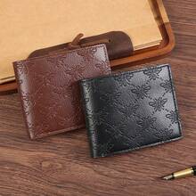 1pc Men's Wallet Black Wallet Brown Wallet Short Wallet Money Clip Young Men Minimalist Fashion Wallet - Wallet - View 6