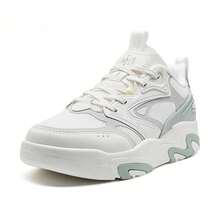 XTEP New Women's Versatile Lightweight Breathable Mesh Outdoor Casual Sneakers - White/Grey-green - View 6