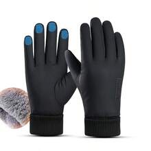 Winter Ski Warm Gloves, Unisex, Windproof And Cold-Resistant, Touchscreen Fingers, Suitable For Running, Cycling, Hiking, Biking, Outdoor Sports And Daily Use - Skin-friendly Style - View 2