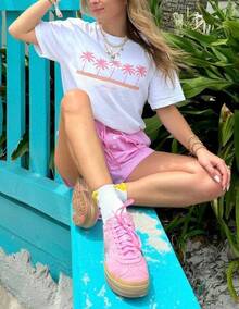 Women T-Shirts - 海軍橙 - 查看 8