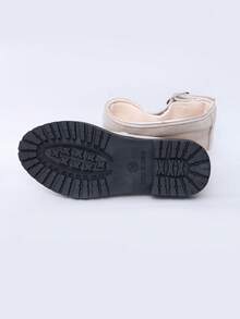1 Pasang Sepatu Bot Setinggi Lutut Klasik Modis untuk Semua Musim untuk Anak Perempuan, Cocok untuk Pemakaian Sehari-hari dan Liburan - Putih - View 2