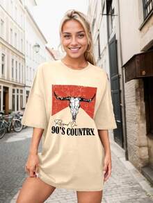 Women T-Shirts - 米色2 - 查看 6