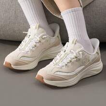Skechers 斯凱奇 D'LITES系列復古拼接老爹鞋熊貓鞋運動休閒鞋 - 白色/綠色 - 查看 10
