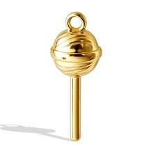 1pc/2pcs Cute Exquisite 304 Stainless Steel Vacuum Electroplated Long-Lasting Color Retention 3D Geometric Spherical Pendant Charms, Tooth, Lollipop, Peanut, Puppy And More, Suitable For Bag Decoration, Handmade DIY Jewelry Making Necklace Bracelet Earring Accessories - Picture - View 27