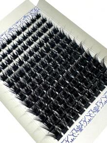 HBZGTLAD 12 Rows 10-18mm Dense Fluffy Hot Melt Thick Eyelash Extensions D Curl Fluffy Eyelash Clusters 0.05/0.07 Thickness Russian Curl Wispy Individual Mixed Eyelash Extensions Reusable - D - 查看 3