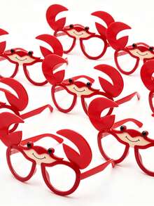 1pc Crab Shaped Funny Party Decoration Glasses, Suitable For Party Photo Booth Props And Theme Parties - Multicolor - View 3