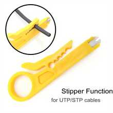 1/4件可調式剝線鉗,適用於Cat5e、Cat6、Cat6a、Cat7、Cat8,高效UTP、SFTP同軸電纜剝皮,無需組裝,便攜式網路安裝工具,現代設計,耐用結構,多功能易用剝線鉗,網路線壓接工具,電纜插入與抽出工具,電工工具與五金,家居修繕用品,方便實用 - 多色 - 查看 5