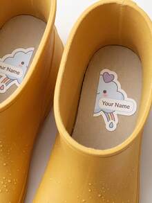 2-48pcs Customized Shoe Name Stickers, Children's Shoe Labels, Nursery Shoe Laces Labels, Insoles Stickers, Children's Identification Labels. - Multicolor - View 8