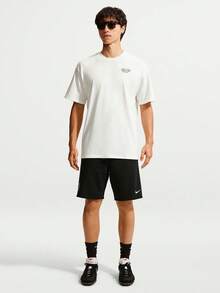 Nike Men's AS U NSW SS M90 Short Sleeve T-Shirt Knit Collarless Short TIX4987-133 - White - View 6