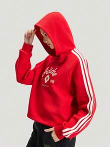 Adidas Sweatshirt Rajut Pullover NYR HOODY SWEAT Wanita KH2694 - Merah - View 2