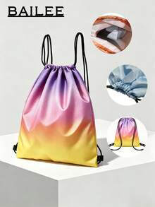 BAILEE Casual And Stylish Shoulder Bag With Gradient Colors, Drawstring Closure, Perfect For Travel, Fitness, And Sports Activities. Ideal As A Gift. - Multicolor - View 1