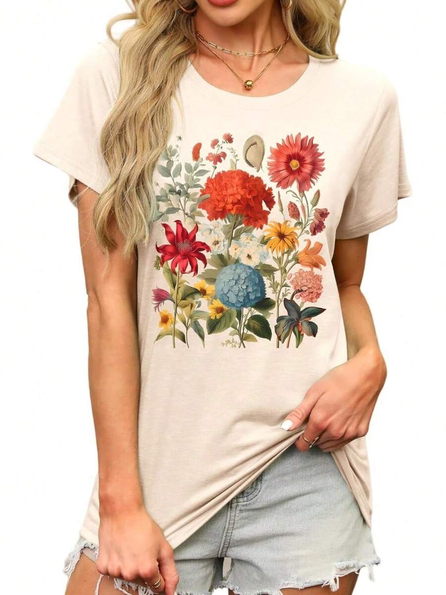 Women T-Shirts - 杏子 E - 查看 1