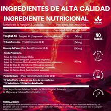 MEGNETA Cápsulas para Hombres - con Tongkat Ali, Ginseng Panax y Tribulus Terrestris, 60 cápsulas - Una botella-prueba exclusiva - Ver 2