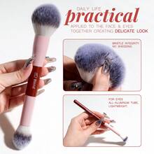 BS-MALL Professional 20pcs High-Quality Dopamine Makeup Brushes, Aesthetic Pink & Red Professional Set With Large Travel Bag, Skin-Friendly Soft Brushes For Daily Full Face Makeup - Rose Red - View 9