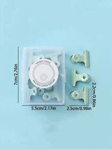 1 kotak (8 buah) Klip Berwarna Kepala Bulat Warna Macaron, Digunakan untuk Menjepit Kertas Ujian, Dokumen Penting, Buku Panduan - klip logam 22mm - View 4