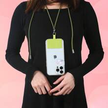 2pcs New Best-Selling Universal Phone Lanyard Phone Case Lanyard, Universal Phone Lanyard, Crossbody Neck Hanging Anti-Loss Rope With Colorful Pads - Multicolor - View 1