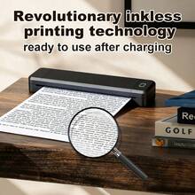 Marklife X8 A4 Thermal Printer, Portable Bluetooth Inkless Printer For PDF Photos Documents, Wireless Tattoo Stencil Machine For Home School Office Tattoo Artists - Multicolor - View 3