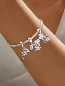 1pc Fashion Cathedral Bead, Suitable For Women's Bracelet, Bangle DIY Jewelry Making And Daily Wear Jewelry Decoration, Suitable For Girls - Beads 1 - View 2
