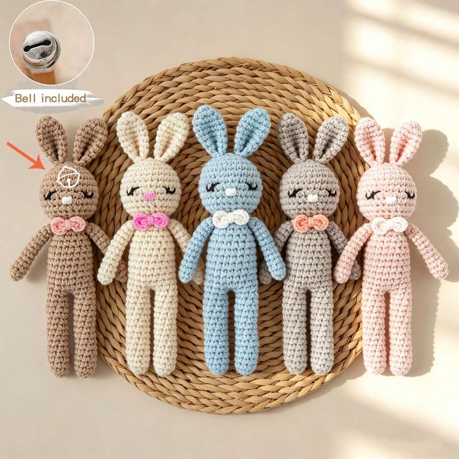 Mainan Kerincingan Bayi Rajutan Tangan, Kerincingan Berbentuk Hewan, Mainan Interaktif Orang Tua-Anak, Lonceng Terintegrasi, Desain 3D yang Lucu, Detail yang Kaya, Menarik Perhatian Bayi, Melatih Pendengaran Bayi, Cocok Sebagai Hadiah untuk Ibu Baru, Cocok untuk Natal dan Peringatan Kelahiran Bayi Baru - MultiWarna - View 1