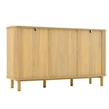 Modern Sideboard With Drawers - Perfect For Living Room Or Kitchen - Natural - View 11