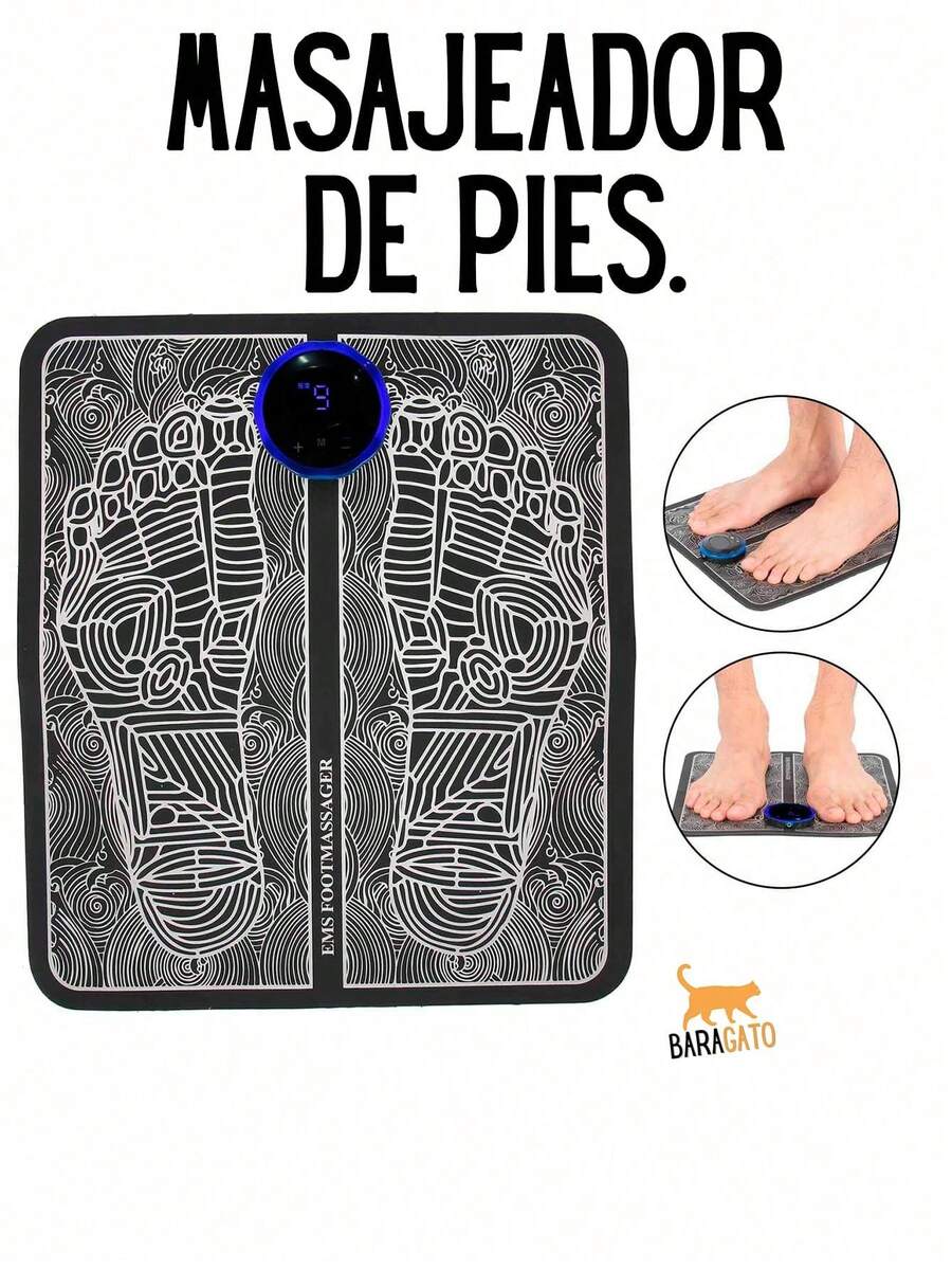 Massage Foot Mats - Black - View 1