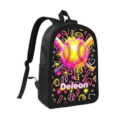 Personalized Sports Ball Backpack For Boys - Custom Boy Name Backpack