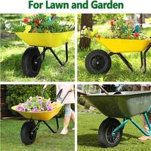 14-Inch Wheelbarrow Tire (Size 3.50-8), Suitable For Garden Wheelbarrows, Go-Karts, Trailers, And Utility Carts. - C - View 4