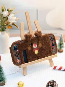 GeekShare 1 pieza Funda protectora de peluche con diseño de ciervo lindo compatible con Switch - Multicolor - Ver 3