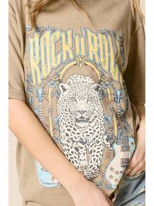 Women T-Shirts - 灰褐色-5 - 查看 4