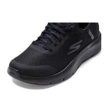 Skechers Men's SLIP-INS Breathable Mesh Slip-On Walking Shoes, Sports Casual Shoes - Black - View 7