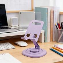 2pcs 360° Rotatable Aluminum Alloy Adjustable Tablet Stand, 360° Rotatable Foldable Tablet Holder, Universal Smartphone Tablet Desktop Stand, Multi-Angle Silicone Non-Slip Base Foldable Desktop Stand, Back To School Supplies - Multiple Styles - View 7