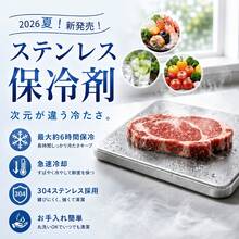 ステンレス製強力保冷剤 急速冷却・長時間保冷持続 小型軽量 冷蔵冷凍両対応 繰り返し再利用 OK お弁当・釣り・キャンプ・BBQ・クーラーボックス・熱中症対策アイスパック - M - チェックする 13