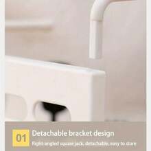 Adjustable & Detachable Plastic Shoe Rack - White And Gray, Space-Saving Design, No Assembly Required, Easy To Use, Perfect For Hallway, Under Bed, Bathroom, Dressing Room, Expandable & Reinforced Shoe Rack, Mother's Day Gift, Spring Storage - Multicolor - View 5
