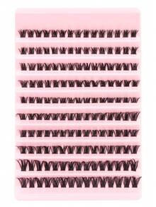 150PCS Thick, Soft, Lightweight False Eyelashes With Eyelash Extensions, Adhesive Sealing, Eyelash Tweezers, Eyelash Brush, False Eyelash Extension Kit, C Curling 10-16mm Mixed Length Eyelash Clusters Suitable For Daily Use, Gatherings, And All Occas - Black - View 6