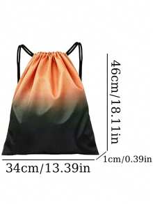 BAILEE Casual And Stylish Shoulder Bag With Gradient Colors, Drawstring Closure, Perfect For Travel, Fitness, And Sports Activities. Ideal As A Gift. - Multicolor - View 12
