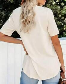 Women T-Shirts - 杏色得 - 查看 2
