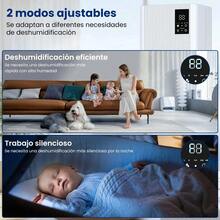 Deshumidificadores Domesticos Eléctrico 2l Yqalley Con Auto Descongelación,deshumidificación De 800 Ml/día,para Oficinas, Dormitorios, Baños, Armarios Y Otros Lugares - Blanco - Ver 8