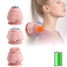 Mini masseur rechargeable, appareil de massage mains libres pouvant adhérer aux murs et aux sols, convient pour un massage du corps entier, excellent cadeau - Multicolore - Voir 2