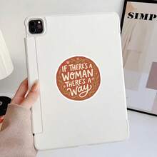 3Inches 1PC If Theres A Woman Theres A Way Sticker Empowerment Decal Inspirational Gift For Her For Laptops Water Bottles Notebooks Cups Journals Lockers For Students Teachers Office Workers Creatives And Equality Supporters - Multicolor - View 7